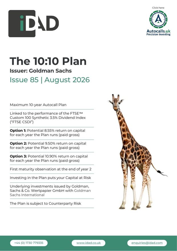 The 10:10 Plan brochure cover